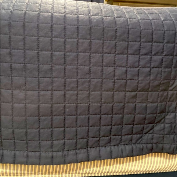 Hotel Linen Chest Bed Skirt - Double/ Full - Navy Blue - Picture 5 of 10